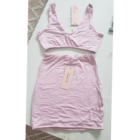 Oh Polly Two Piece Crop Top and skirt - Picture 5 of 5